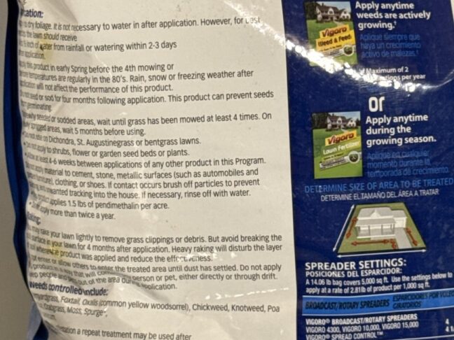 Vigoro Crabgrass Preventer & Lawn Fertilizer – 14.06 lbs., Covers 5,000 sq. ft., Pre-Emergent Weed Control + Lawn Feeding - Image 4
